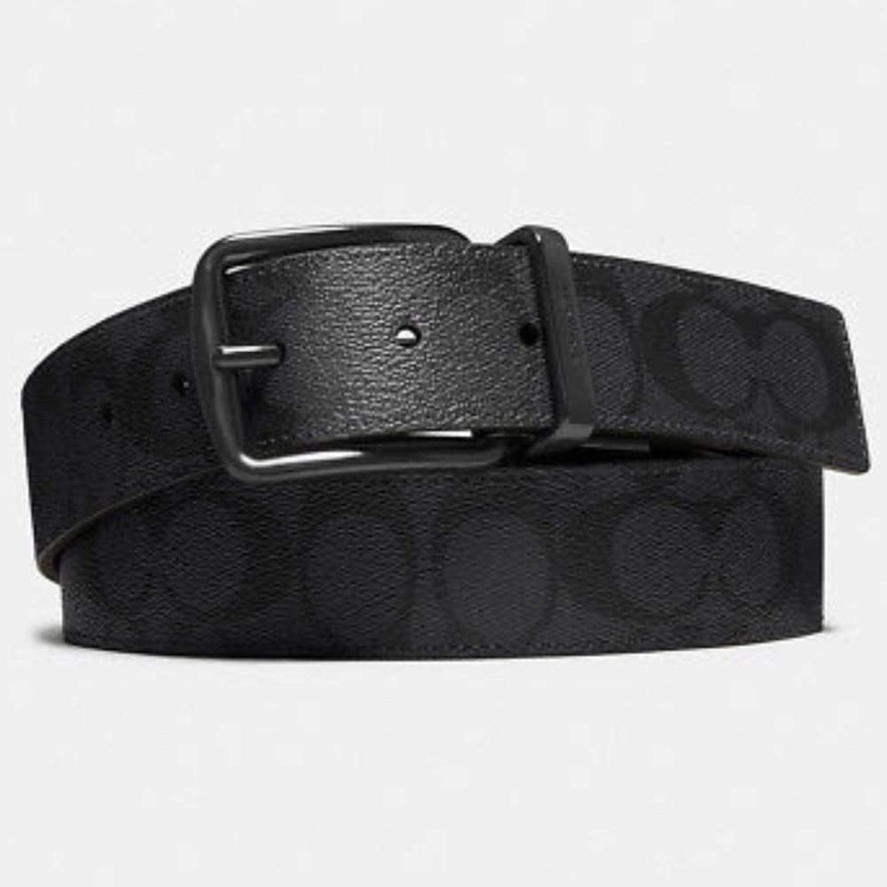 COACH WIDE CUT-TO-SIZE REVERSIBLE SIGNATURE BELT